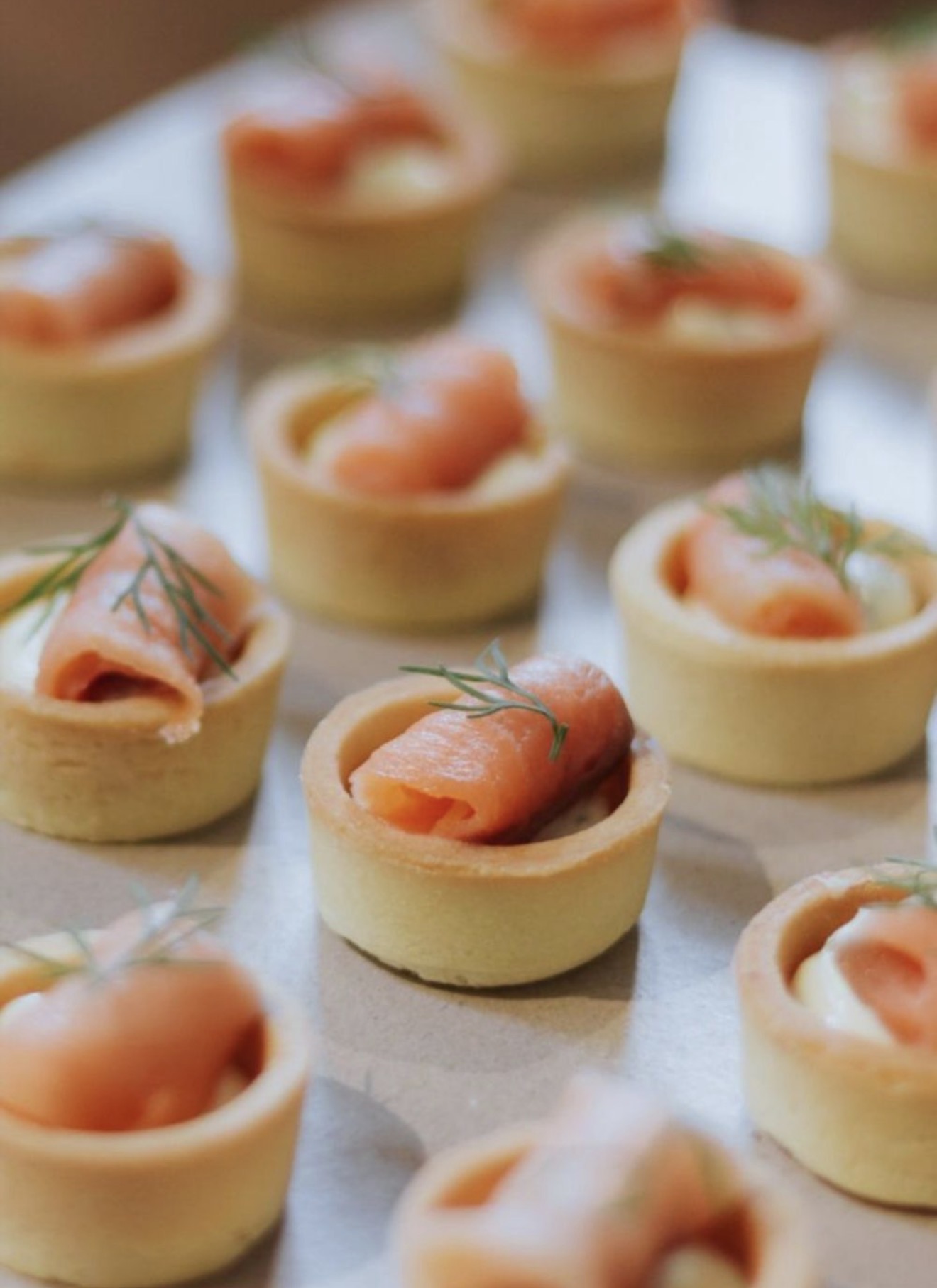 Mini Salmon Tartlets